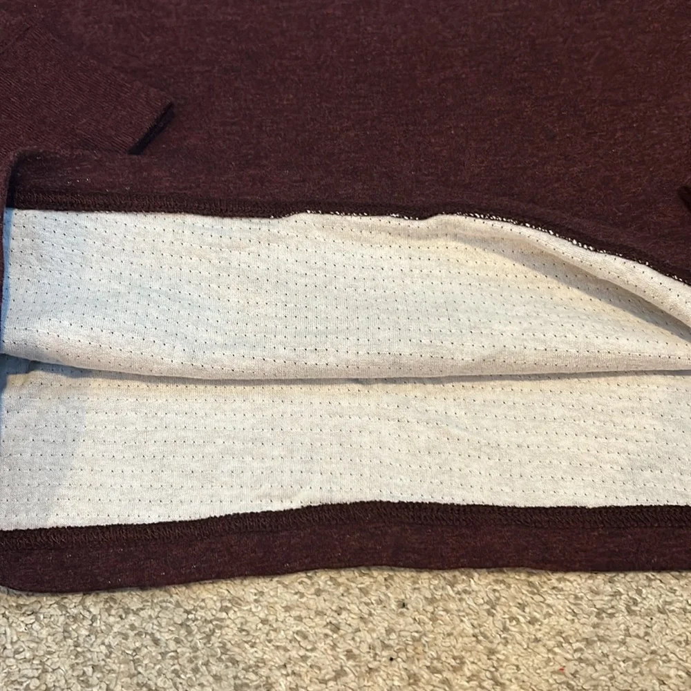 NWT J. Crew Pull-Over Sweater in Heathered Burgundy, M